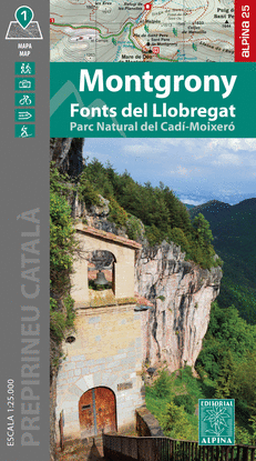 MONTGRONY FONTS DEL LLOBREGAT MAPA ALPINA 25